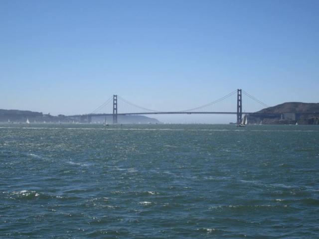 Golden Gate Bridge as seen from the ferry